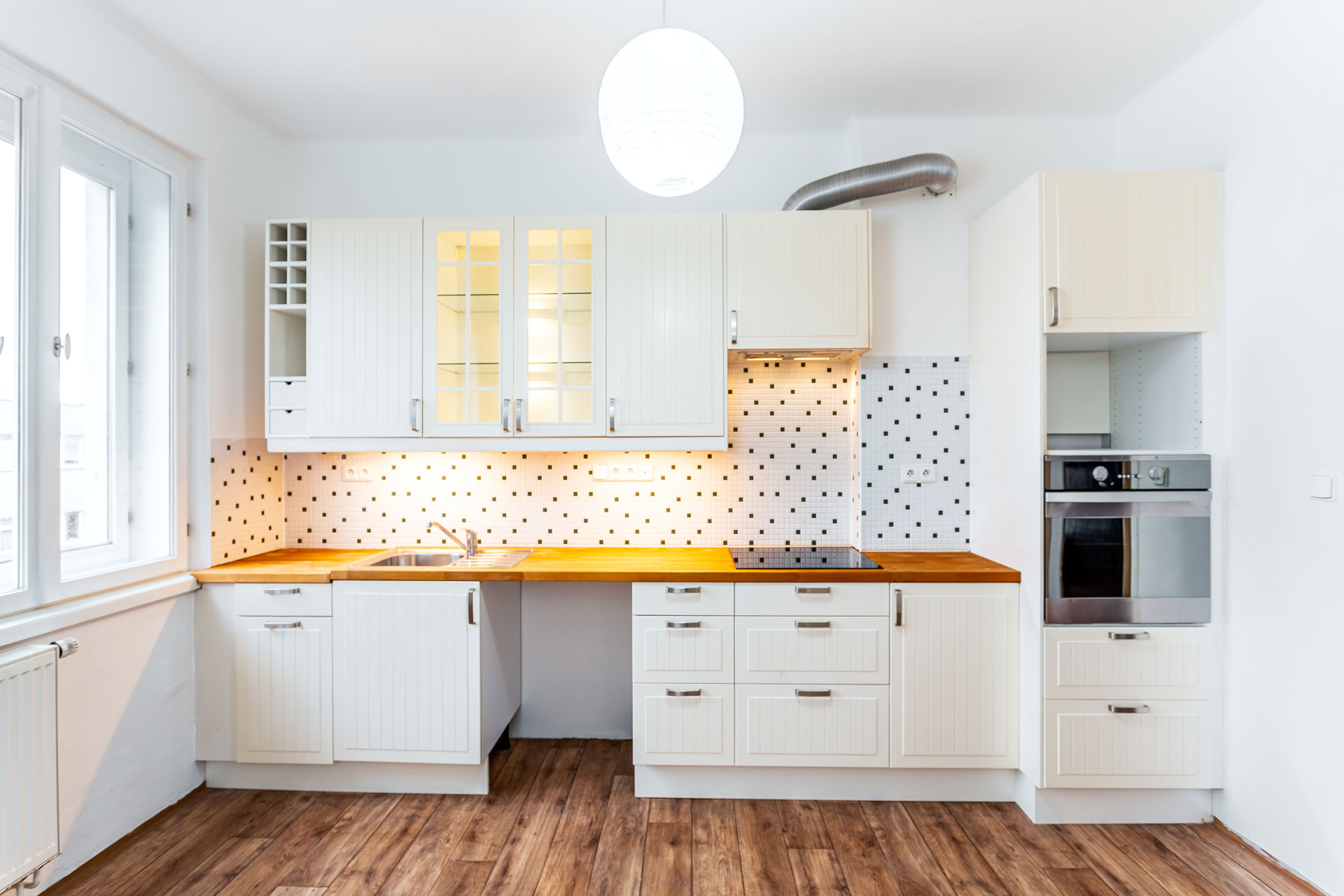 Kitchen in an apartment.