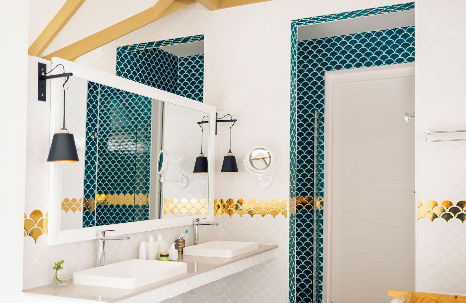 A stylish bathroom
