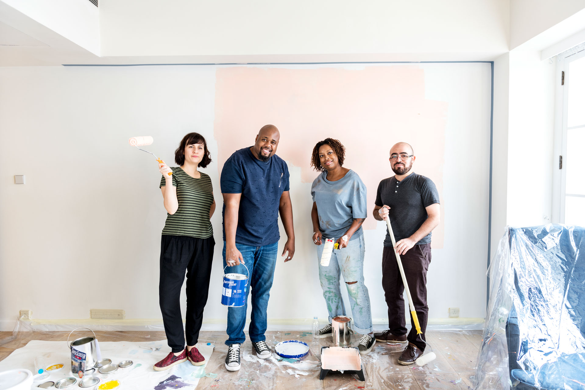 People doing mid-year renovation.