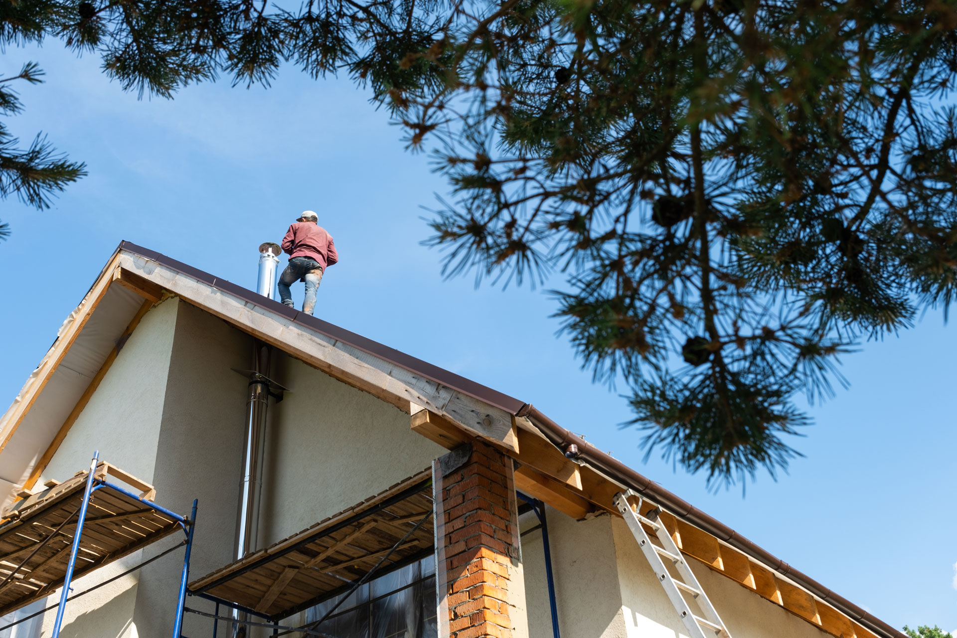 Roof of a home.