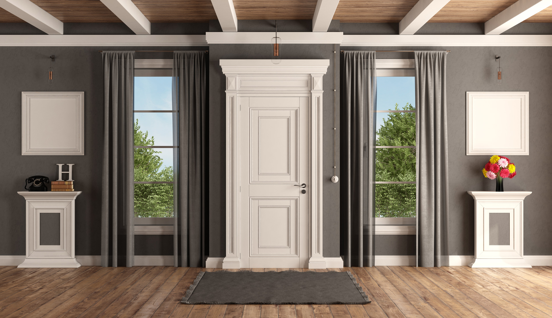 New doors and windows.